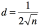 formula for d